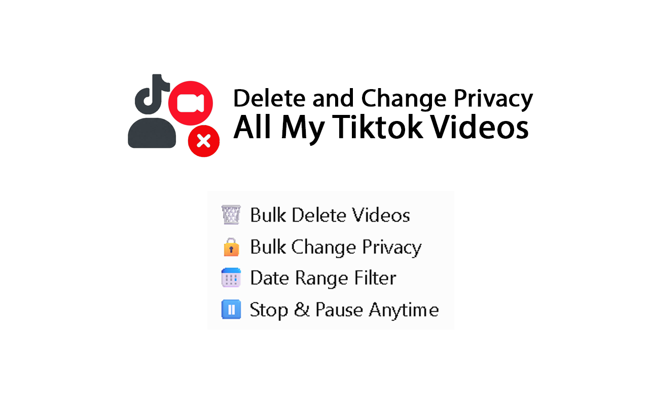 TikTok Privacy and Delete Dashboard
